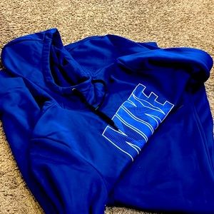 Navy dri fit nike jogging set